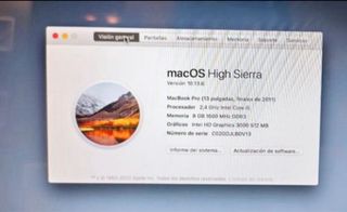MacBook Pro 13" Plata EXCELENTE ESTADO,  2011.