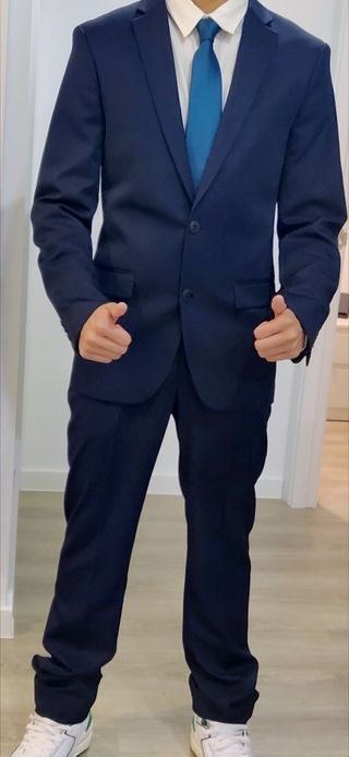 Traje azul marino hombre