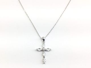 collar plata 925mm con piedra con circonita 19 5cm