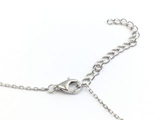 collar plata 925mm con piedra con circonita 19 5cm