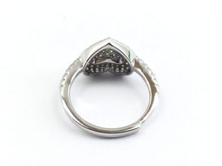 anillo plata 925mm con piedra con circonita