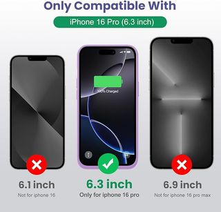Feob Funda Batería iPhone 16 Pro 7500mAh 15w Lila