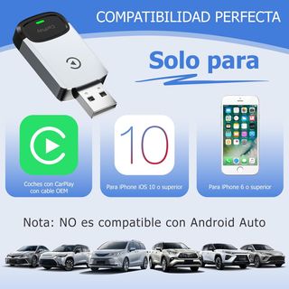 Linterngo Adaptador CarPlay Inalámbrico Aluminio