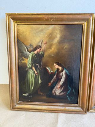 Bonita pareja de óleos.