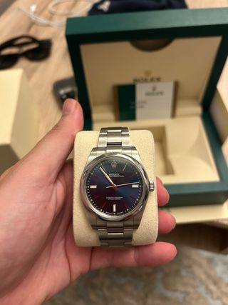 Rolex Oyster Perpetual 39mm Azul