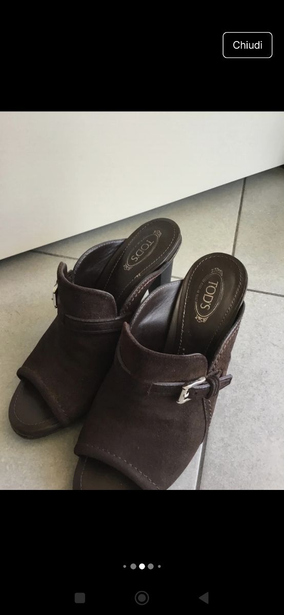 Sandali Tod's Marroni Tg. 36.5