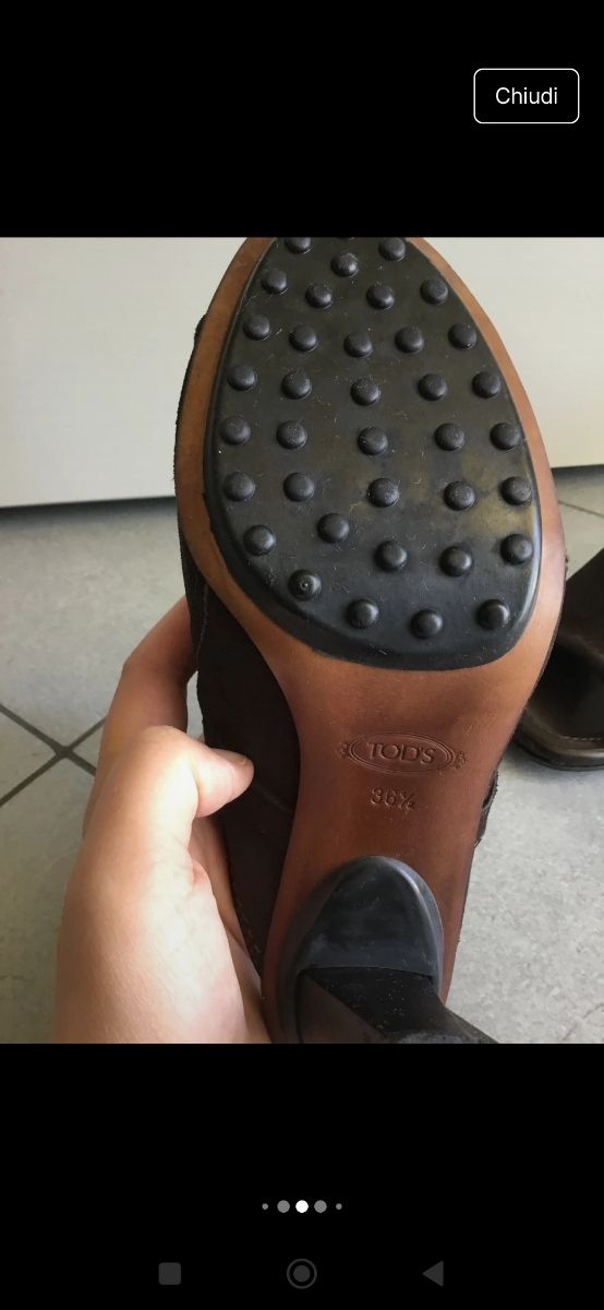 Sandali Tod's Marroni Tg. 36.5