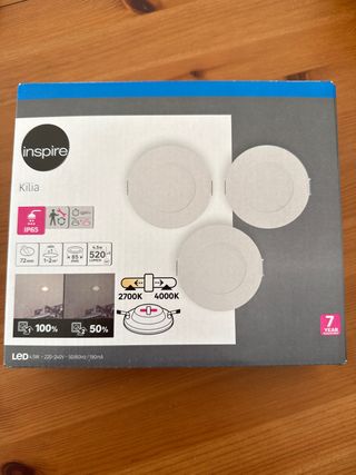 6 Focos LED Inspire Kilia - 520lm