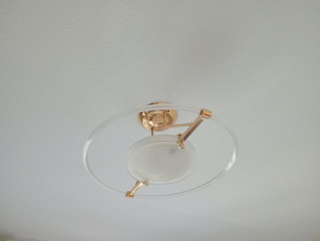 Lampara techo moderna dorada