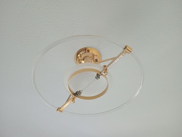 Lampara techo moderna dorada