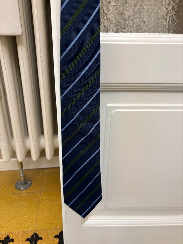 Cravatta Ermenegildo Zegna blu e verde