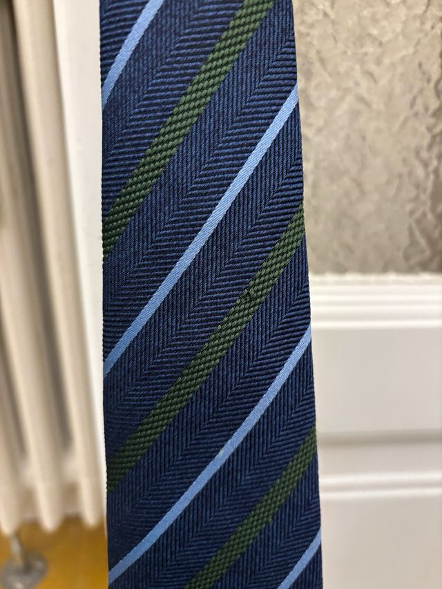 Cravatta Ermenegildo Zegna blu e verde