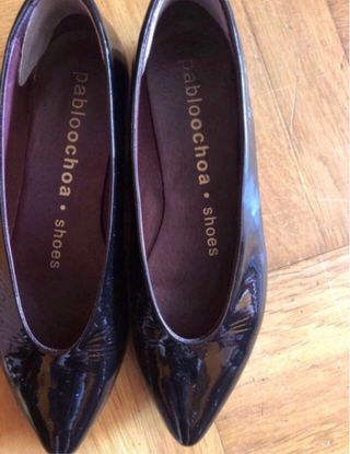 Manoletinas Pablo Ochoa negras, talla 40