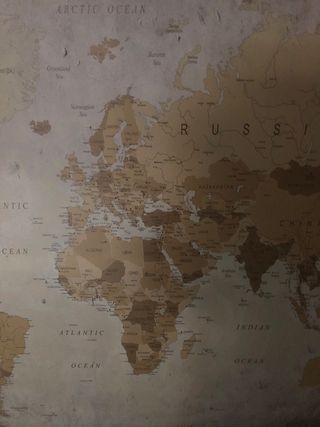 Mapa Mundi Cuadro Vintage