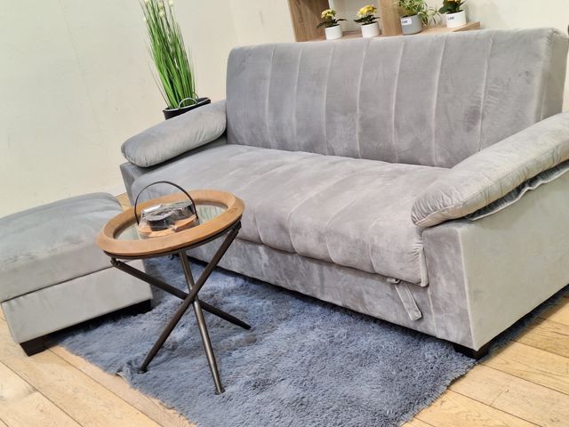 Sofa cama con puf de almacenamiento 210X85cm