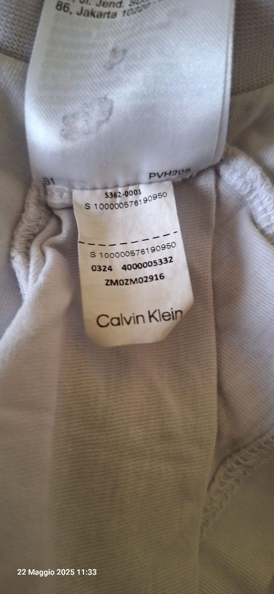 Maglietta Calvin Klein (M) Bianca
