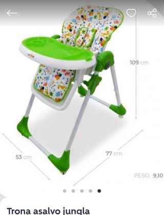Trona bebé plegable, infantil