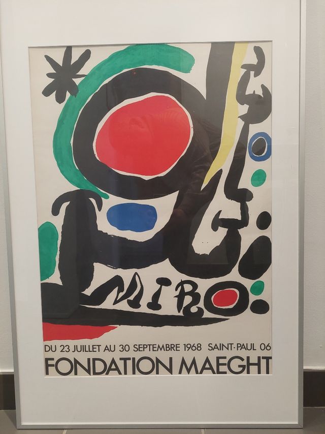 Cartel Miró - Fundación Maeght 1968. ORIGINAL.