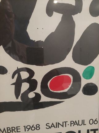 Cartel Miró - Fundación Maeght 1968. ORIGINAL.
