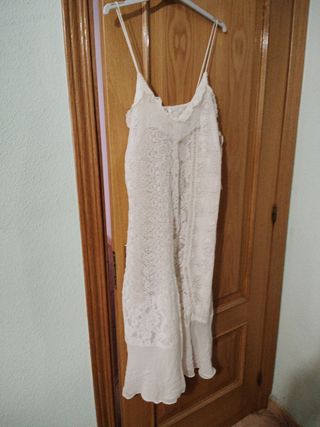 Camisón encaje blanco talla 46