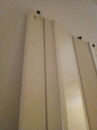 Puerta plegable PVC blanca