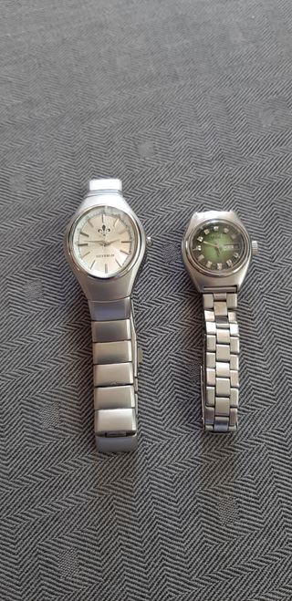 2 Relojes Silverlis mujer plateados.