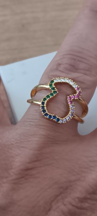 Anillo oso multicolor.No negociable 