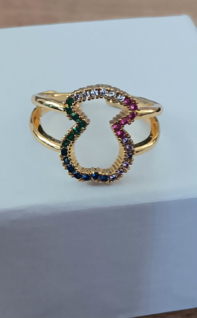 Anillo oso multicolor.No negociable 