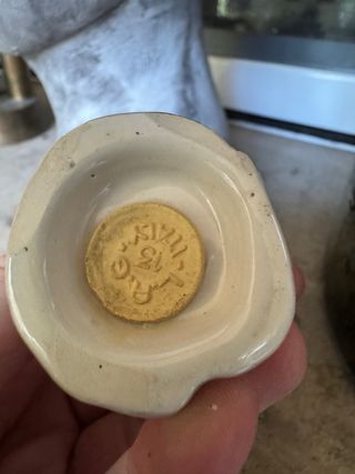 Fungo porta sale vintage salera ceramica