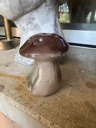 Fungo porta sale vintage salera ceramica
