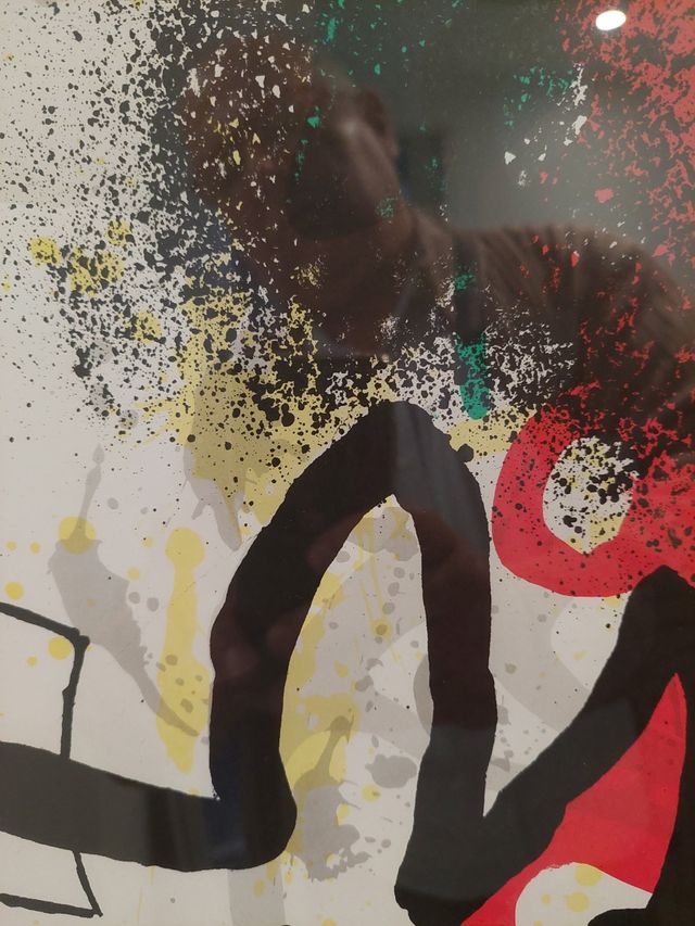 Cartel Joan Miró 1973. Sobreteixims. ORIGINAL.