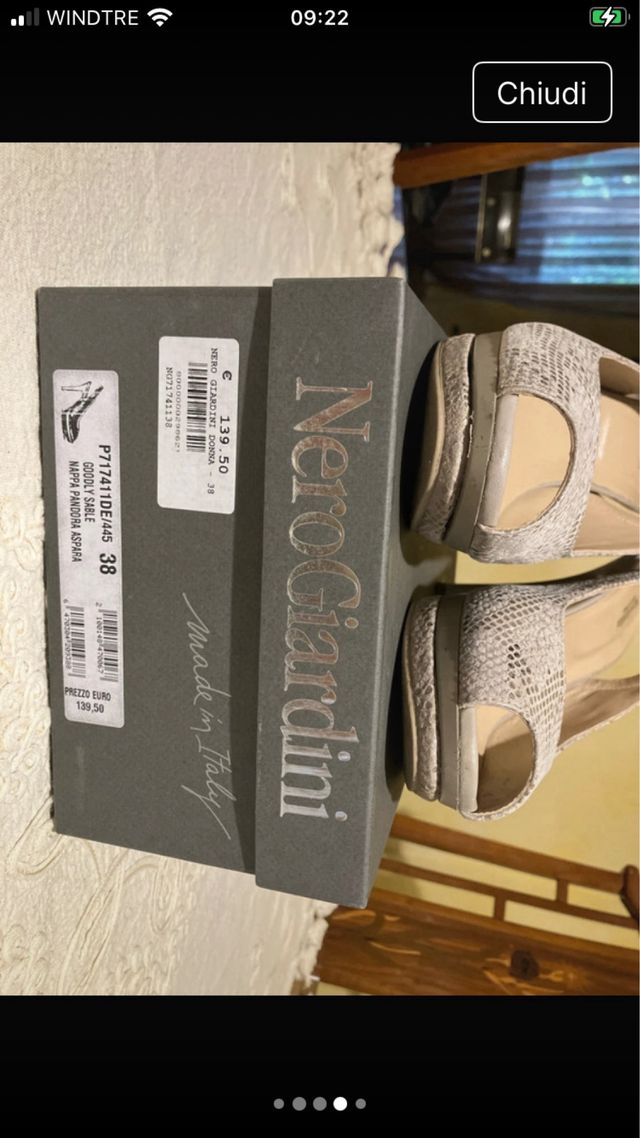 Nero Giardini Scarpe in pelle n 38