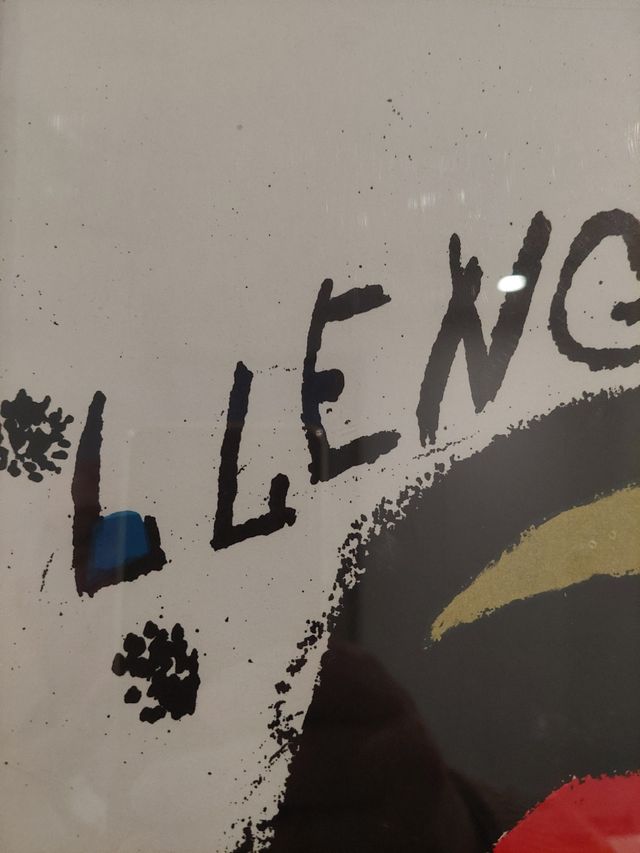 Cartel Miró: Escriptors llengua catalana 1981.