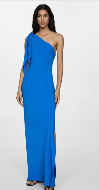 Vestido azul largo evento