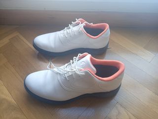 Zapatos Golf Inesis Mujer Blancos-Naranja