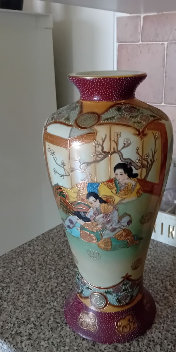 Vaso antico cinese Dipinto a mano