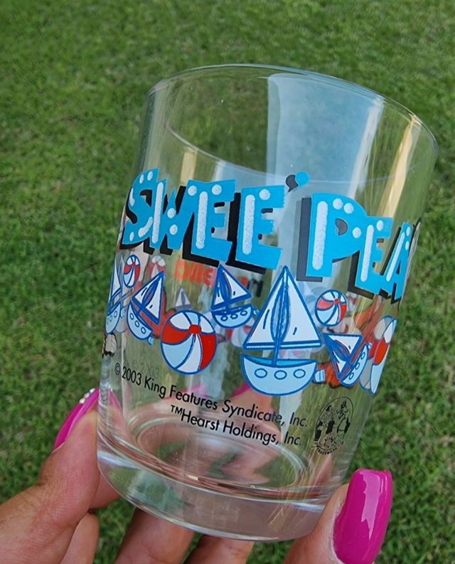 Bicchiere vintage Swee Pea