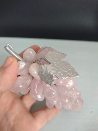 Grappolo d'uva quarzo rosa