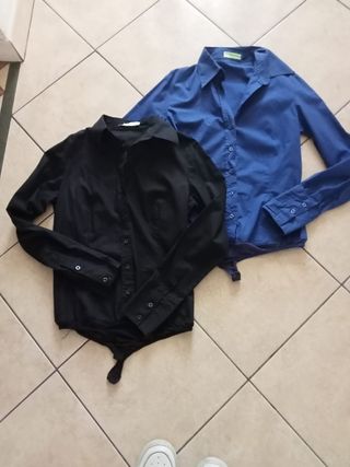 Camicie a body- Nero e Blu