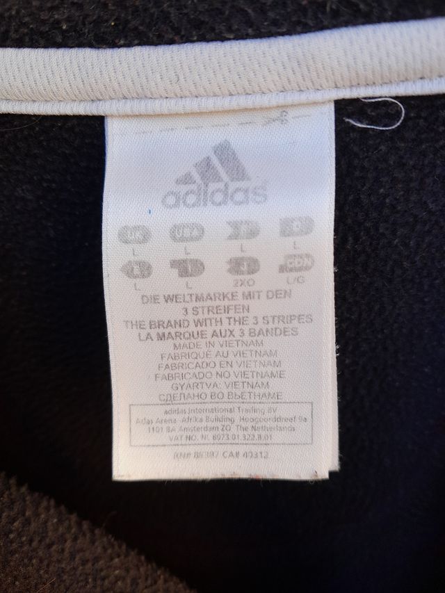 Sudadera Adidas Rugby negra