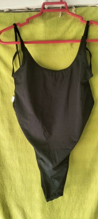 Body negro tanga - Baño