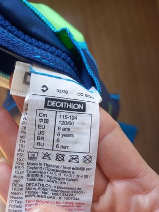Traje neopreno niño 6 años Decathlon