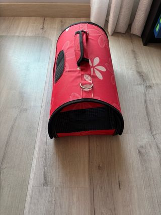 Transportín mascotas rojo