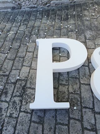 Decoración LOVE: Letras evento