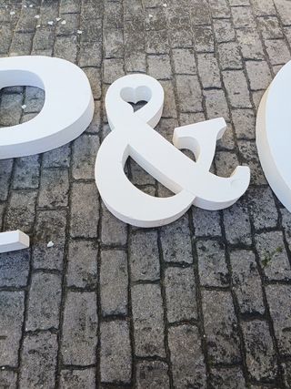 Decoración LOVE: Letras evento