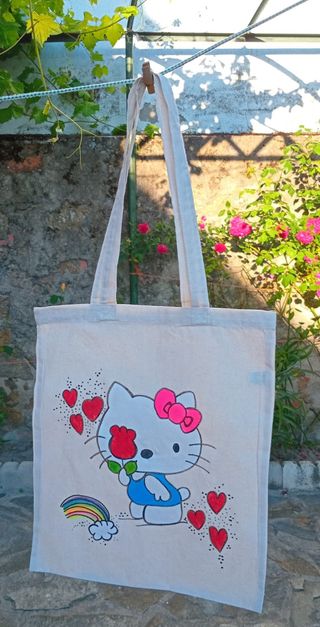 Bolsa Tela Hello Kitty - Nueva