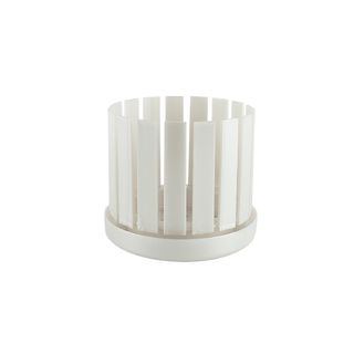 Vaso da orchidee e sottovaso Orchitop Scoop bianco