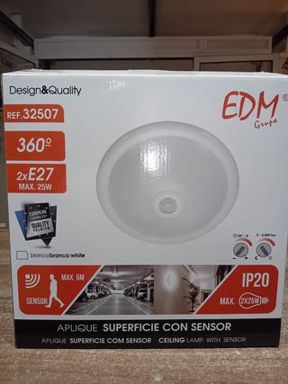 Aplique techo LED con sensor EDM