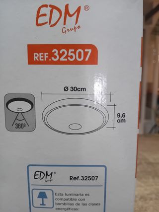 Aplique techo LED con sensor EDM