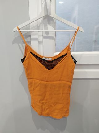 Camiseta tirantes mostaza Seewe talla S